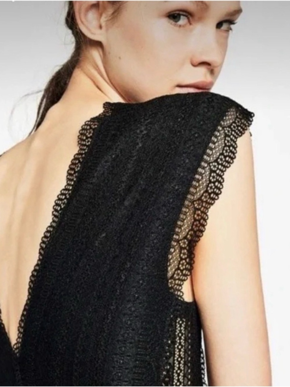 Zara Black Lace Bodysuit